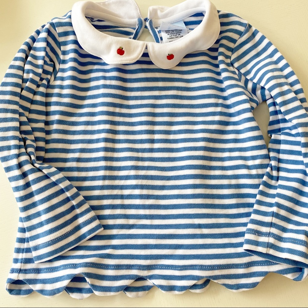 Bella Bliss top with embroidered apples